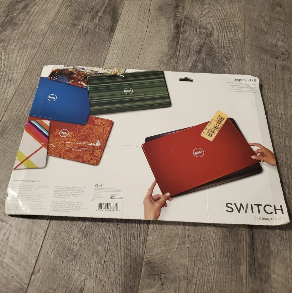 Blue Dell 17R Inspiron switch laptop cover